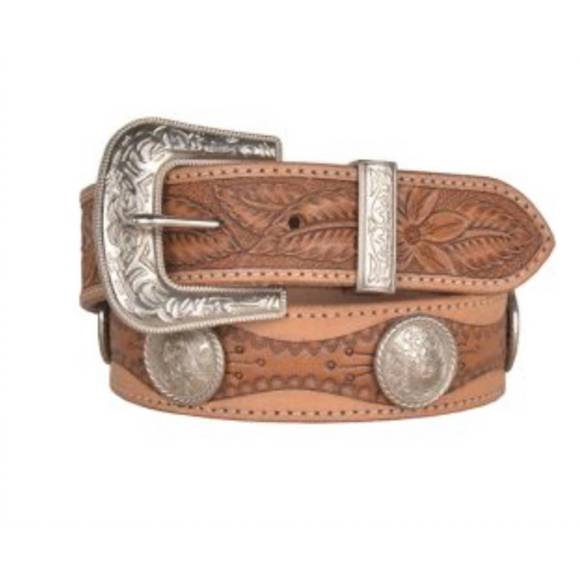Myra Yellowstone Timberline Handtooled Bag in Walnut Brown